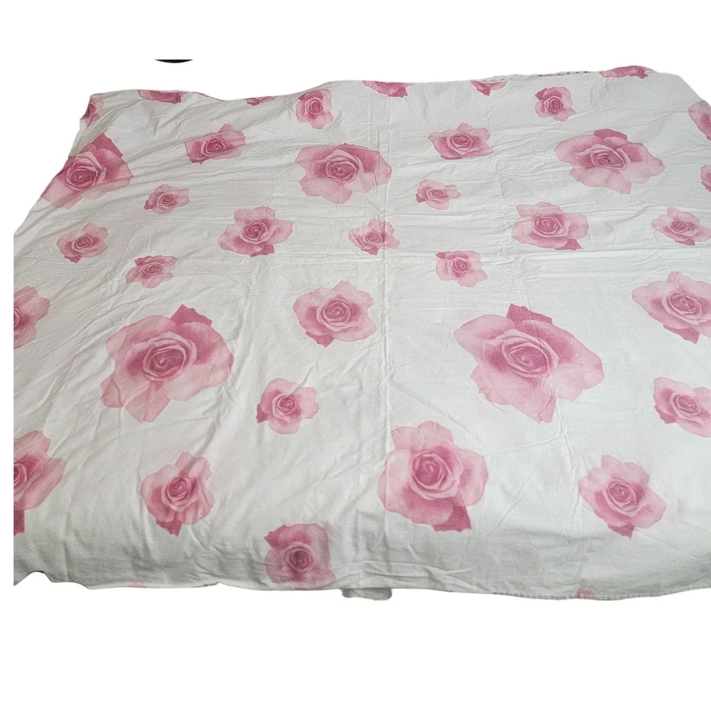 Modum Switzerland 100% Cotton Pink Rose Floral Duvet Cover 59